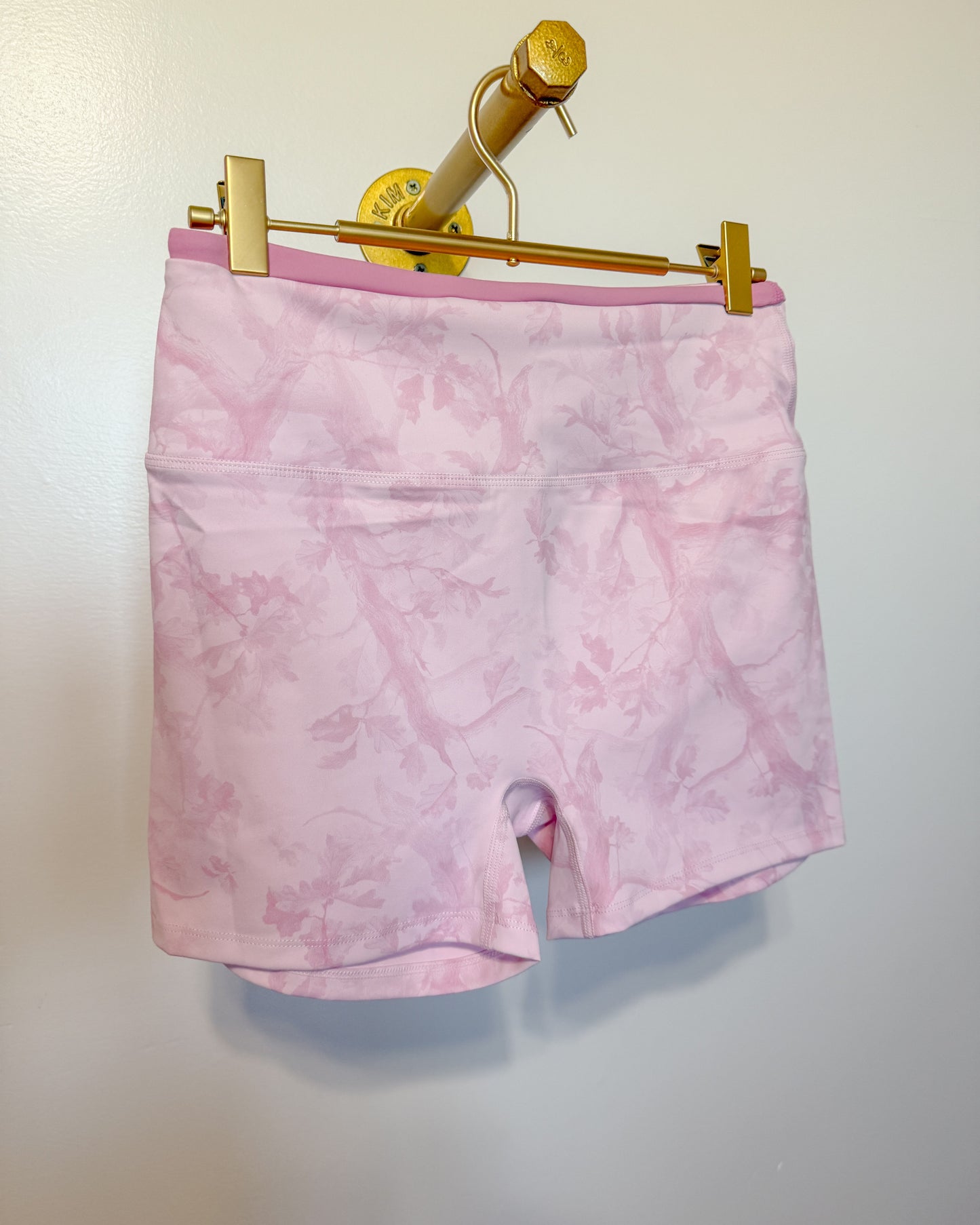 Pink Camo Biker Shorts