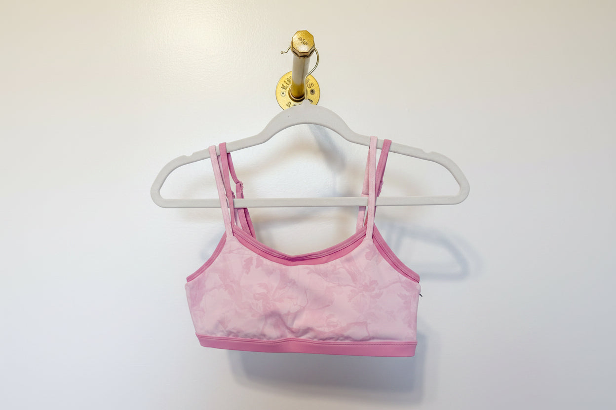Pink Camo Double Layered Styled Bra Top
