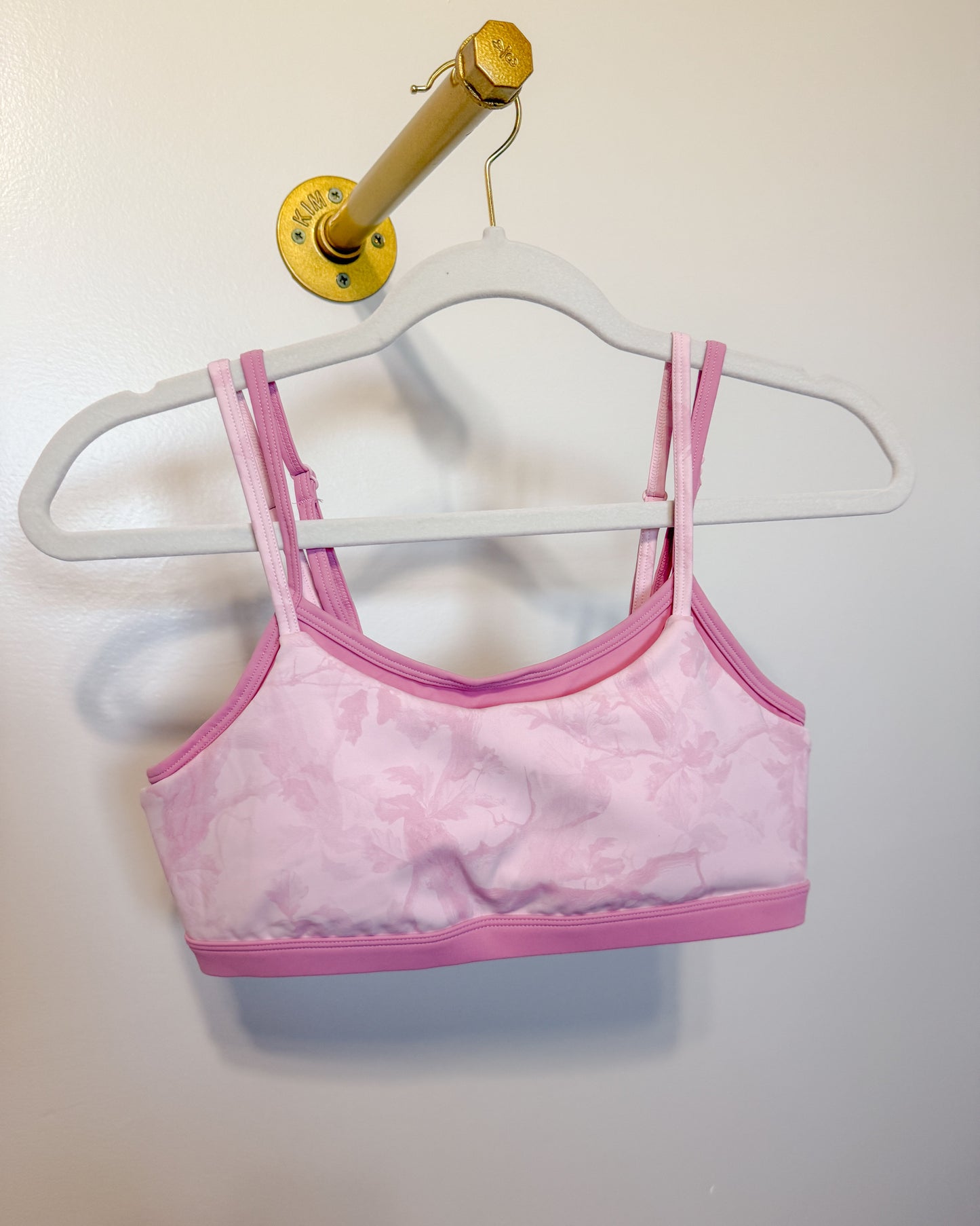 Pink Camo Double Layered Styled Bra Top