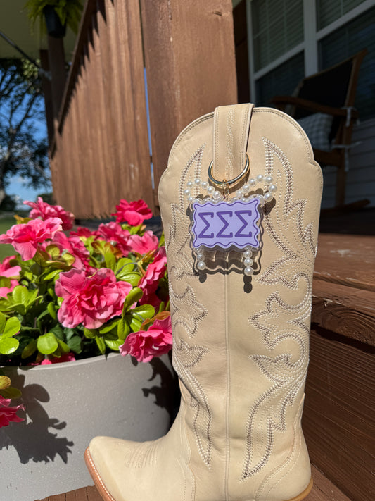 Tri Sigma Bag & Boot Charm
