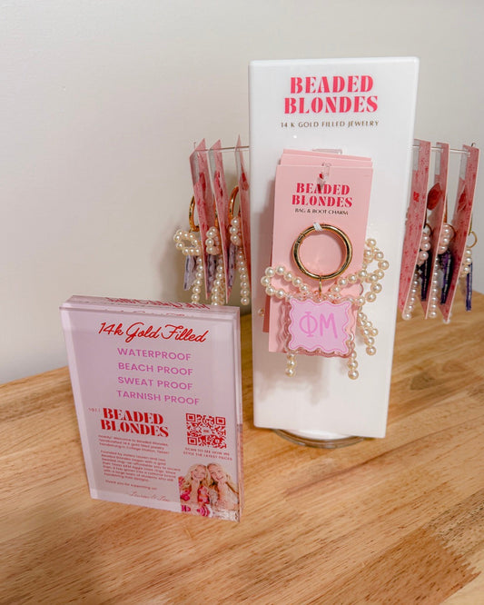 Phi Mu Bag & Boot Charm
