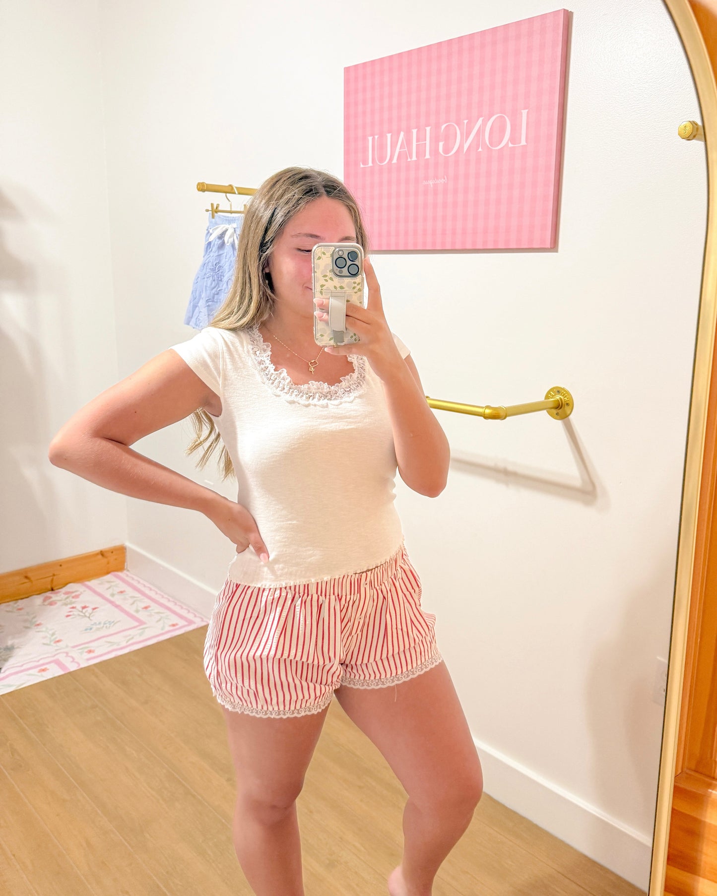 Sweetheart Ruffle Lounge Shorts