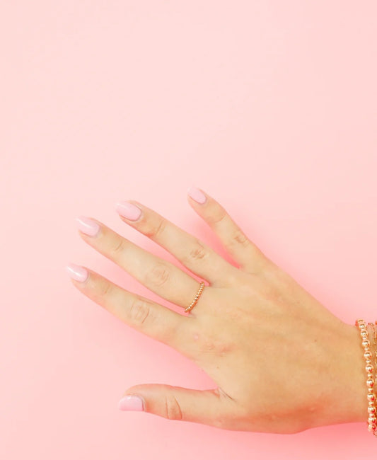 Ring- Lexi Beaded Band in Gold