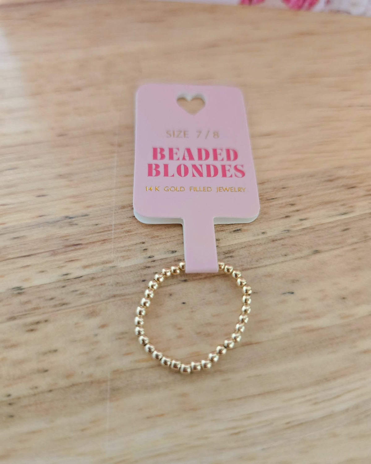 Ring- Lexi Beaded Band in Gold