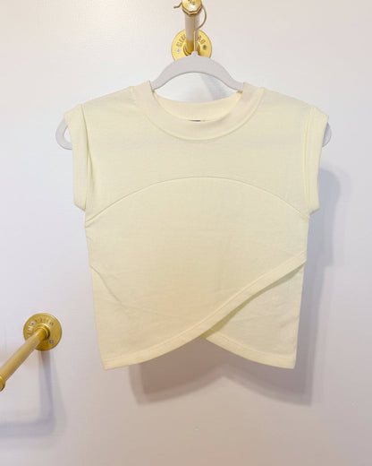 Pastel Yellow Crossover Top