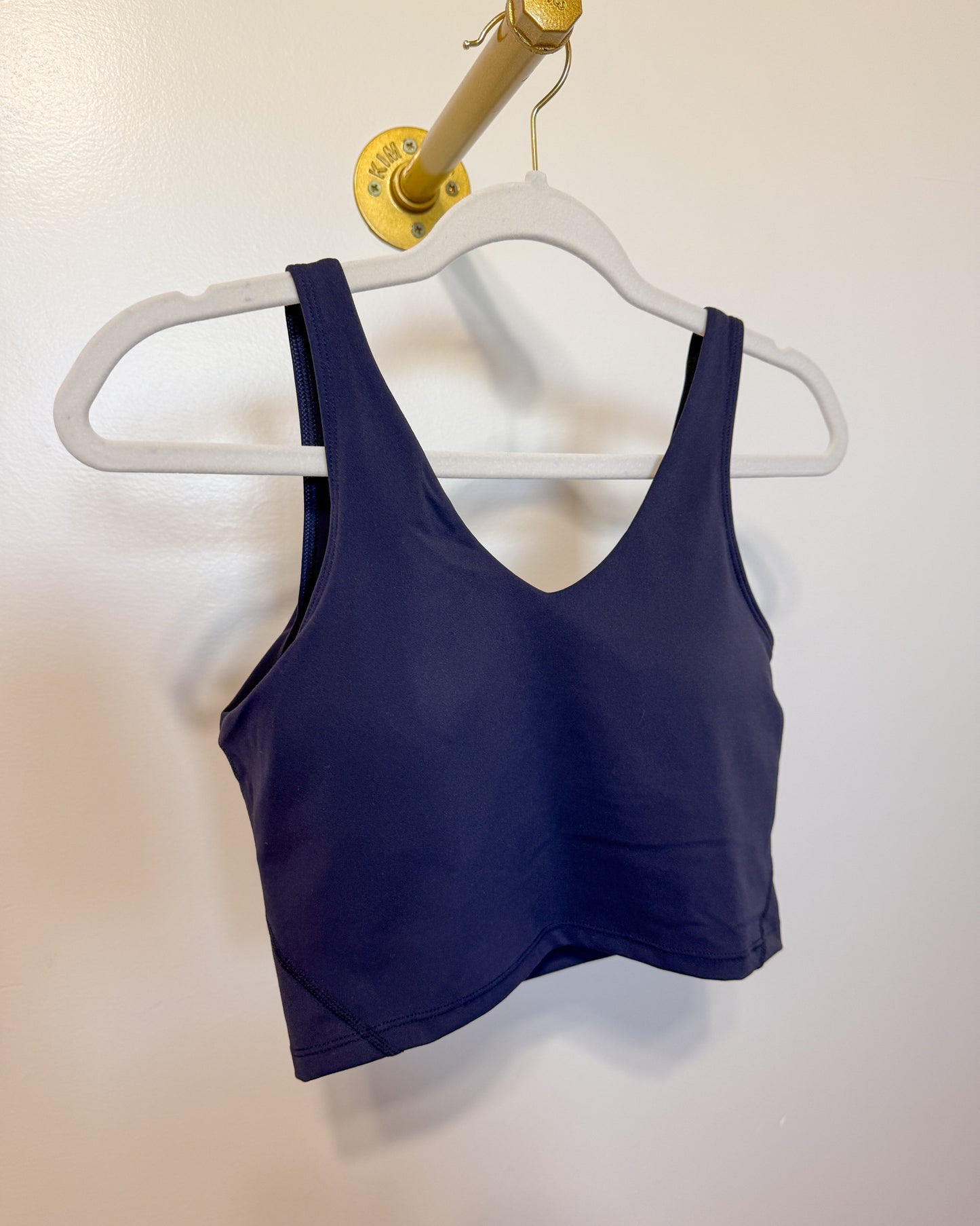 Navy Blue Crop Tank