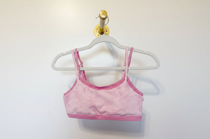Pink Camo Double Layered Styled Bra Top