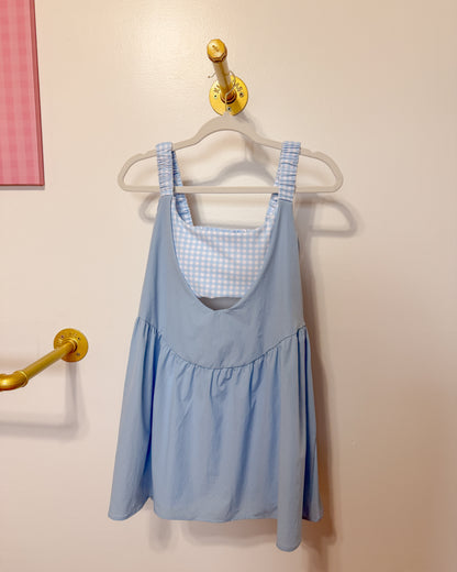 Blue Gingham Active Dress