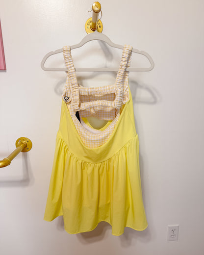 Yellow Gingham Active Dress