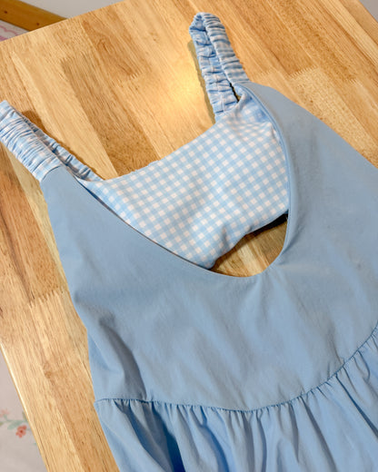 Blue Gingham Active Dress