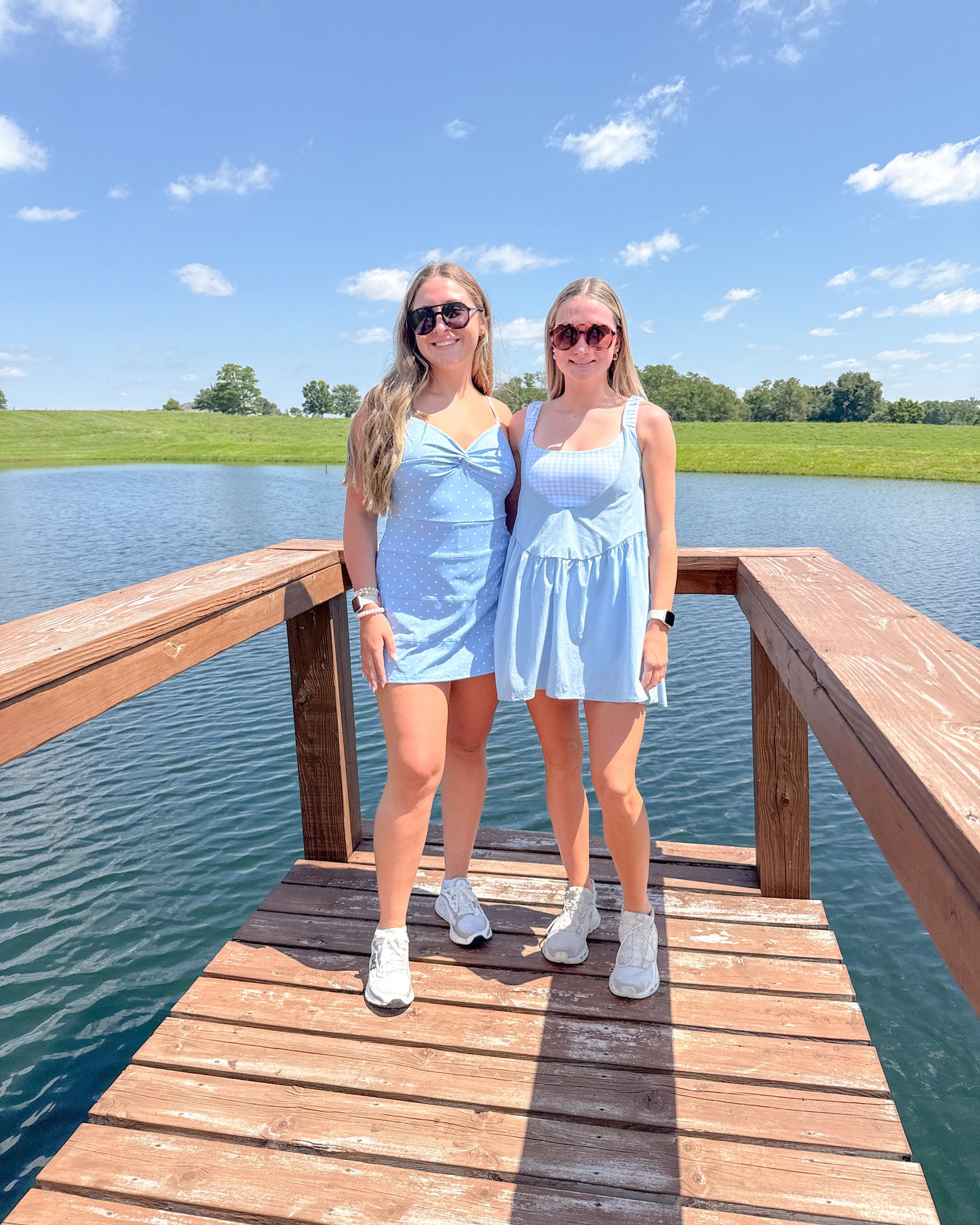 Blue Polka Dot Active Dress