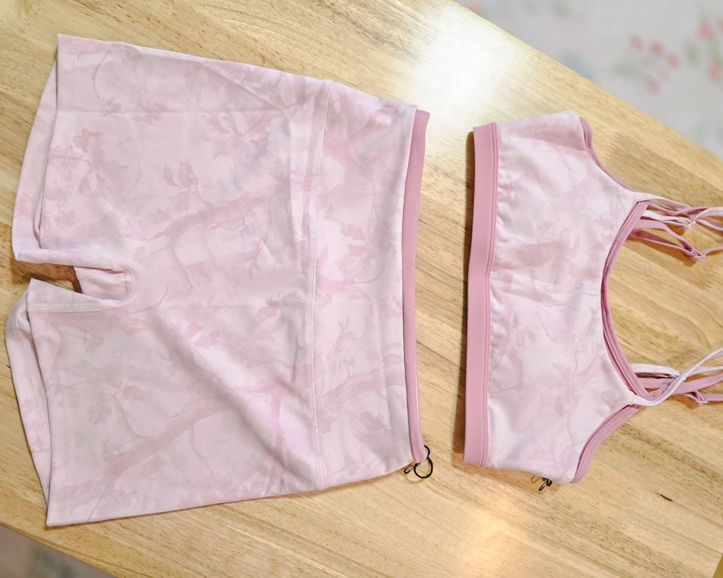 Pink Camo Biker Shorts