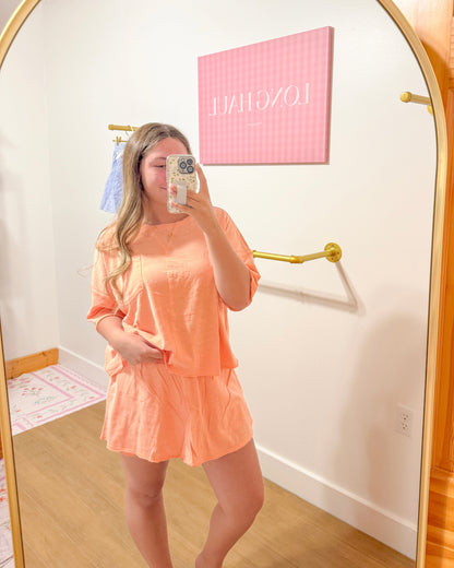 Peach Blossom Skort Set
