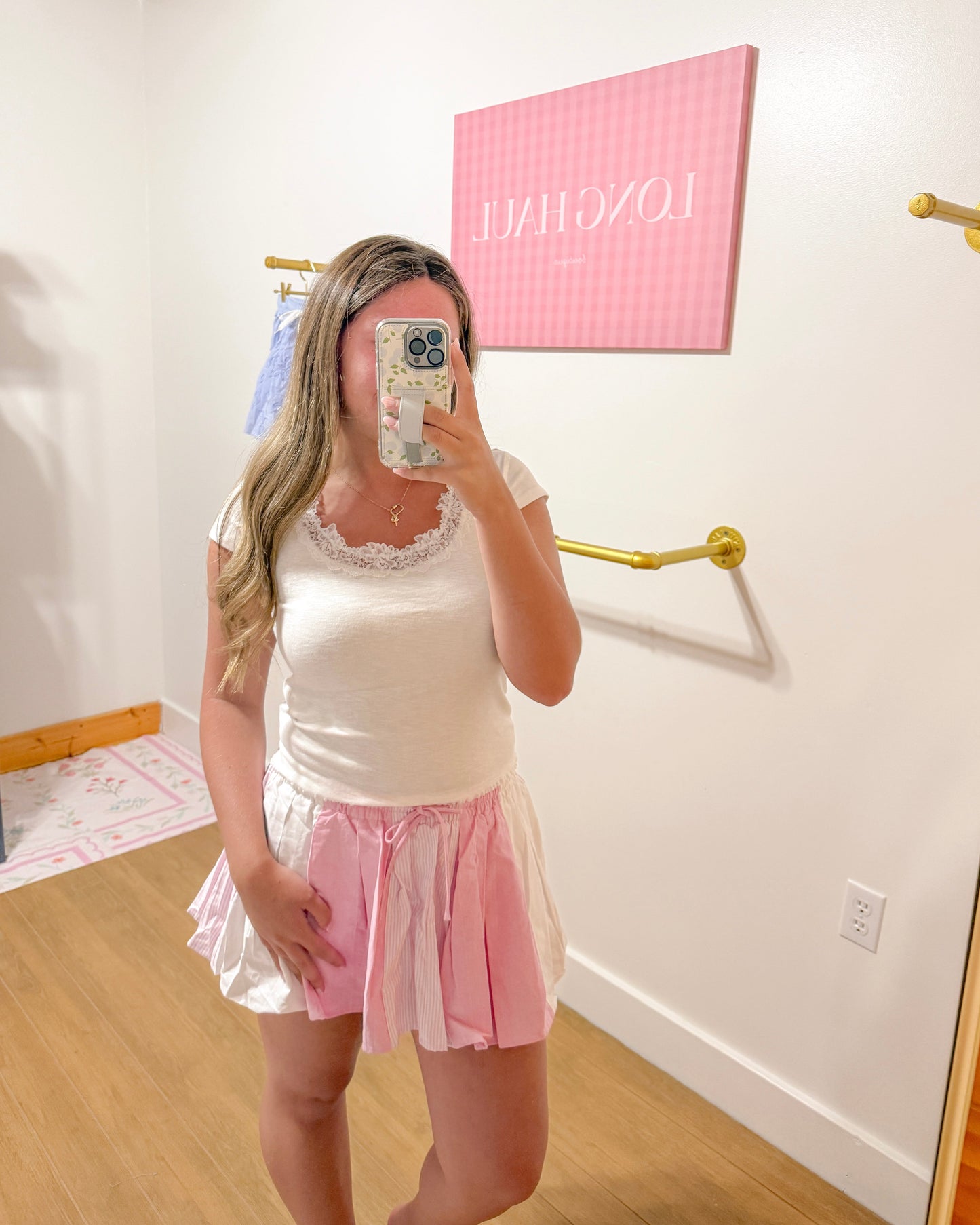 Pink Patchwork Skirt