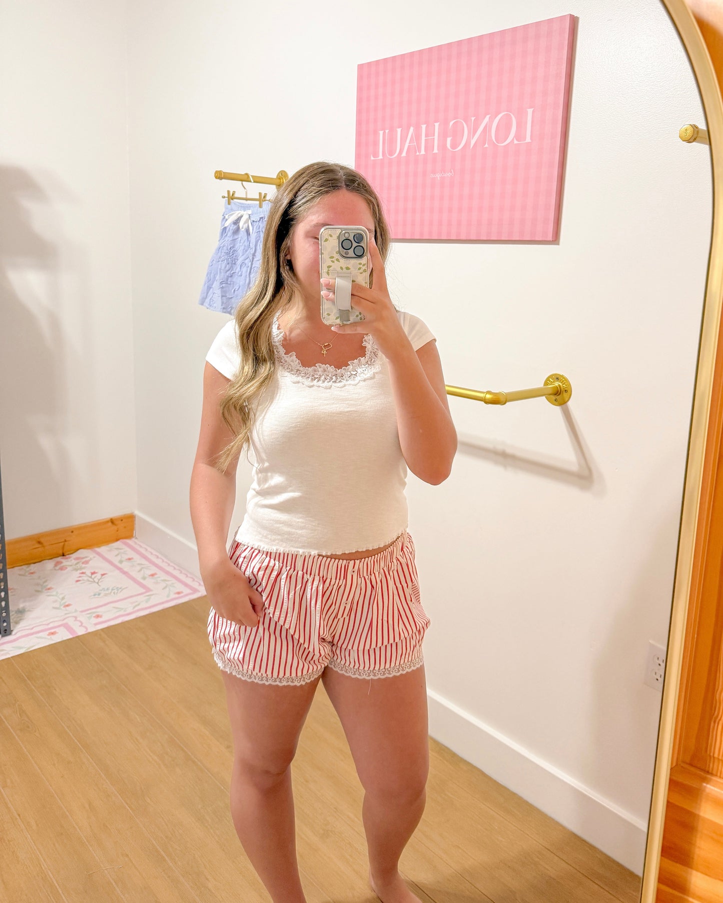 Sweetheart Ruffle Lounge Shorts