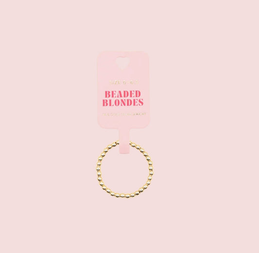 Ring- Lexi Beaded Band in Gold