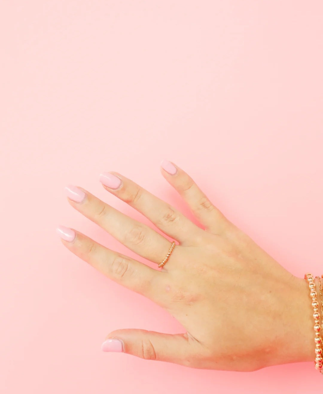 Ring- Lexi Beaded Band in Gold