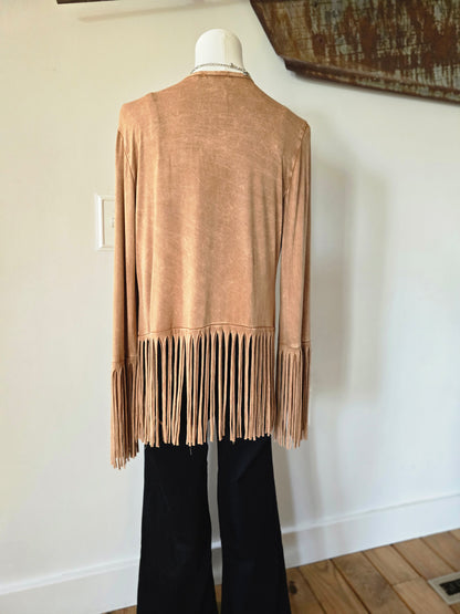 Fringe Long Sleeve Cardigan