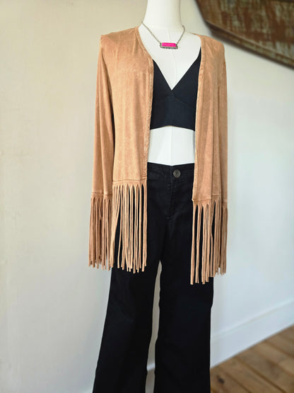Fringe Long Sleeve Cardigan