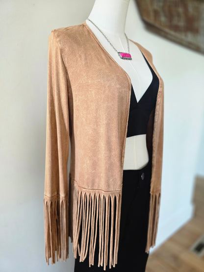 Fringe Long Sleeve Cardigan
