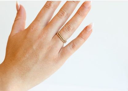 Ring- Lexi Beaded Band in Gold