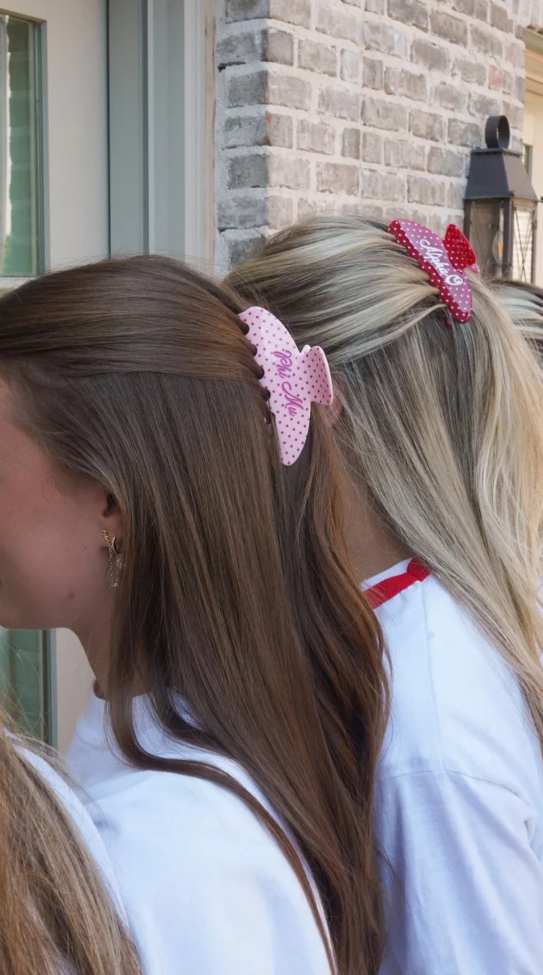 Phi Mu Hair Clip