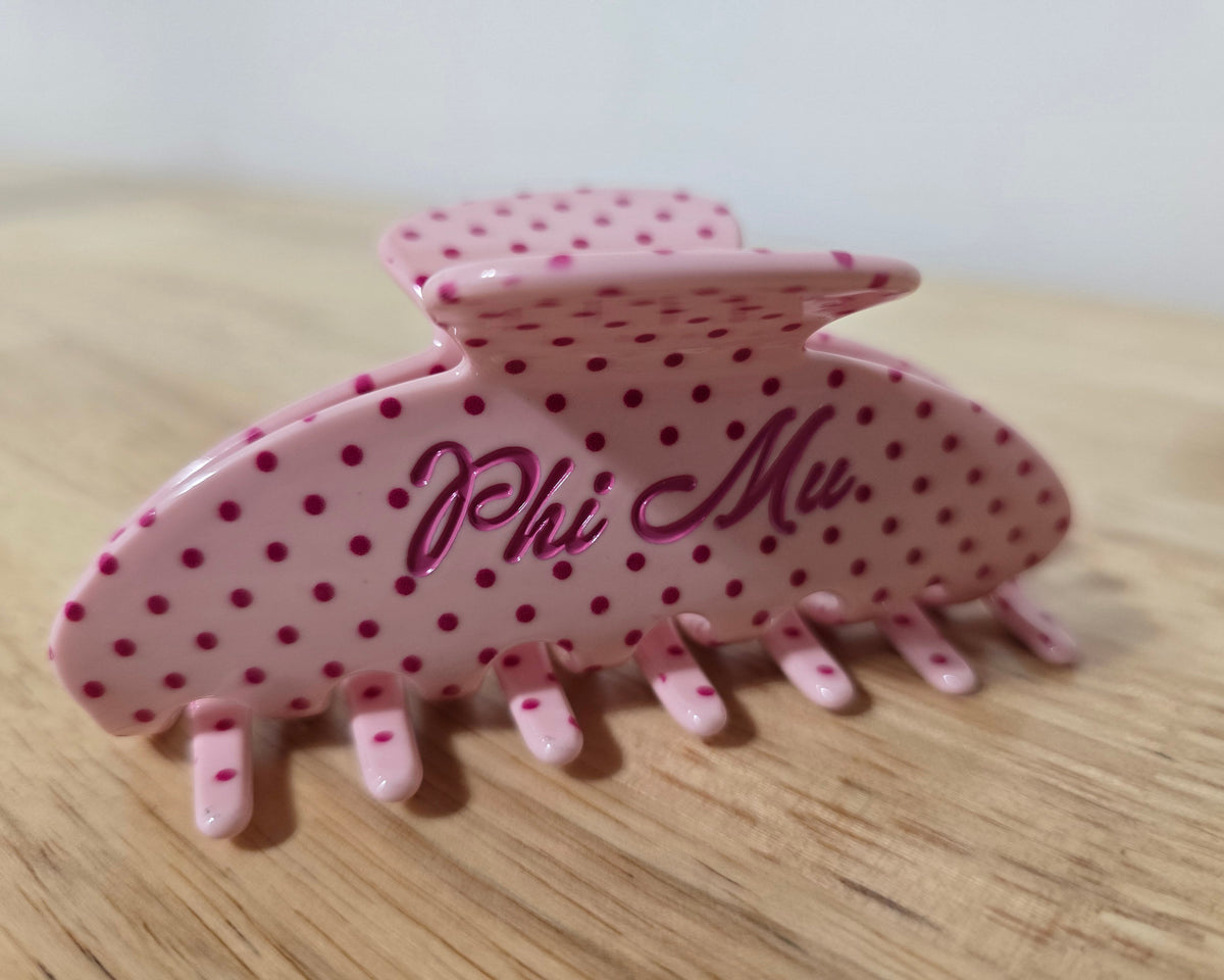 Phi Mu Hair Clip