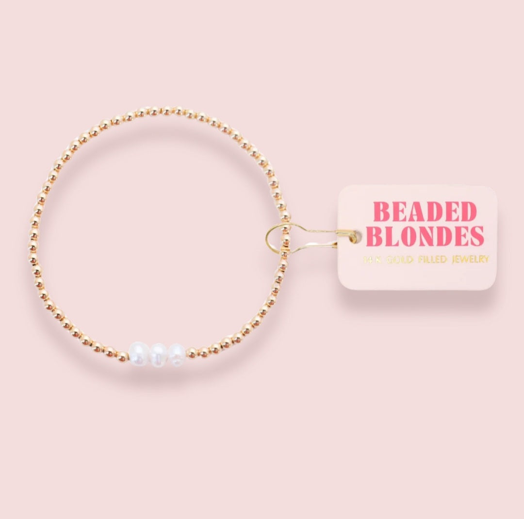 Harper Pearl Bracelet in Gold