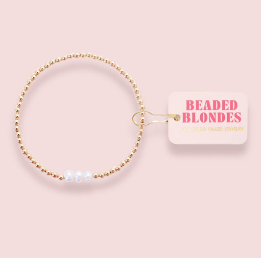 Harper Pearl Bracelet in Gold