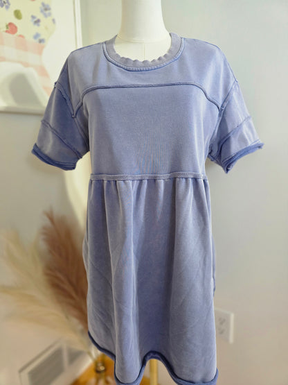 Washed French Terry Dress