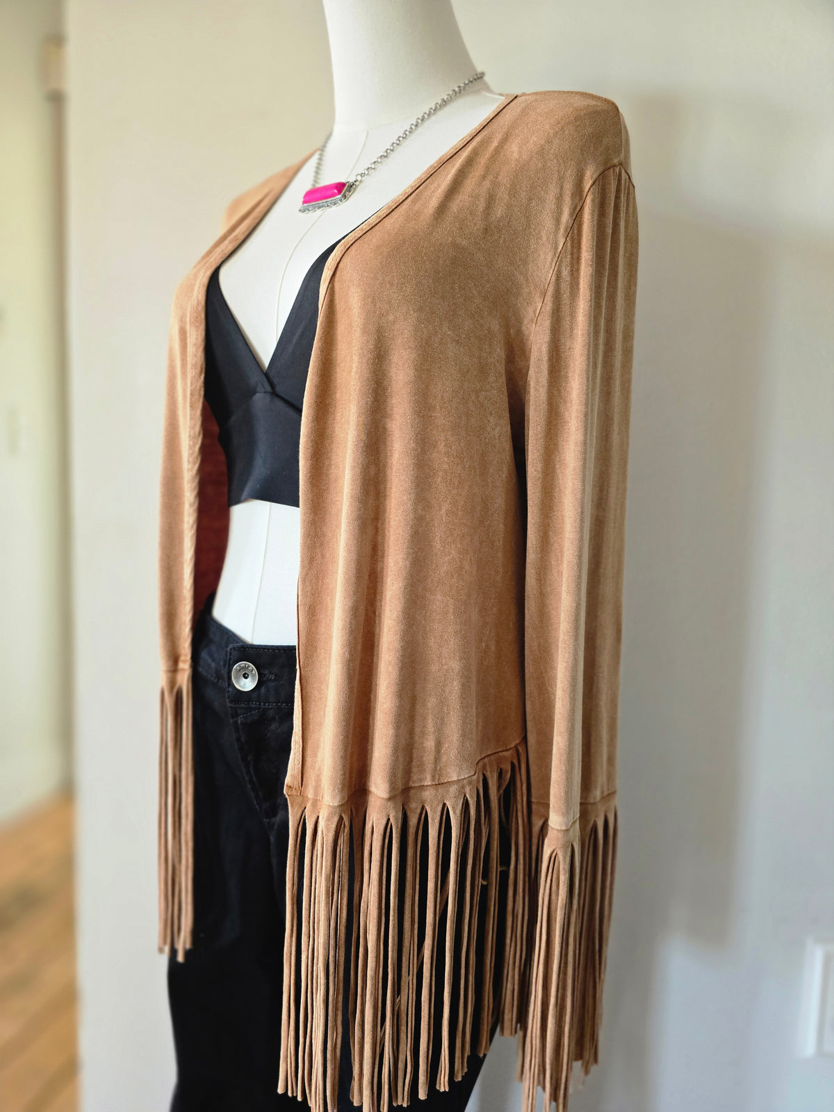 Fringe Long Sleeve Cardigan