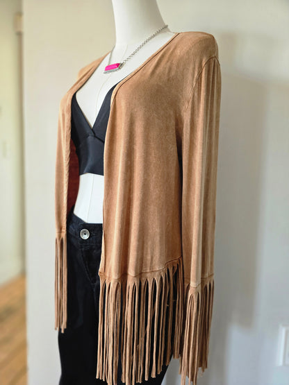 Fringe Long Sleeve Cardigan