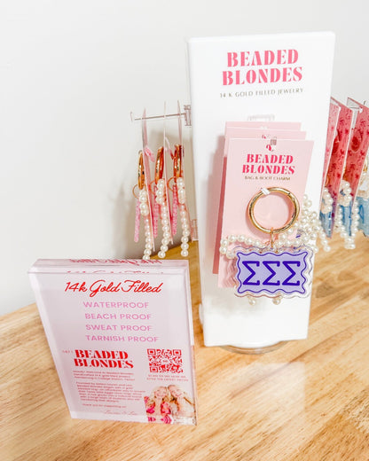 Tri Sigma Bag & Boot Charm